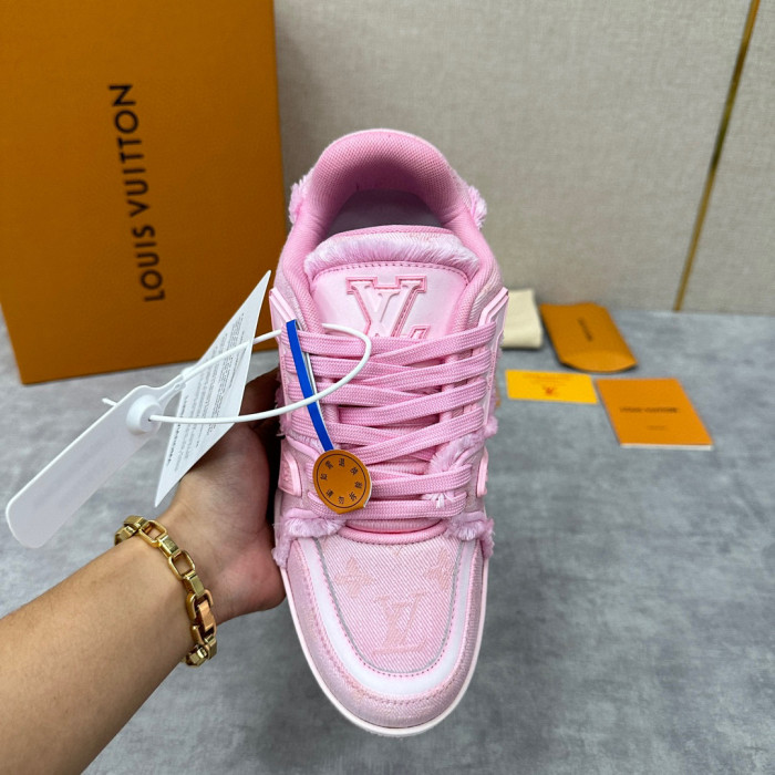 Louis Vuitton TRAINER Candy Colored Lace Up Casual Board Shoes #nigo21983