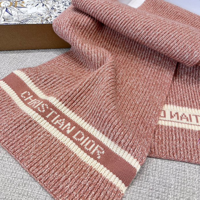 Dior WHITE Knitted Hat Scarf Two-Piece Set #nigo21981