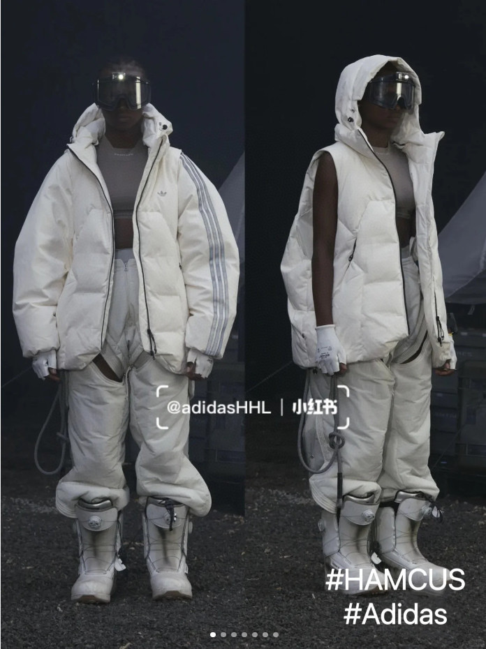 Adidas Originals x HAMCUS Hooded Long Sleeved Down Jacket #nigo21976