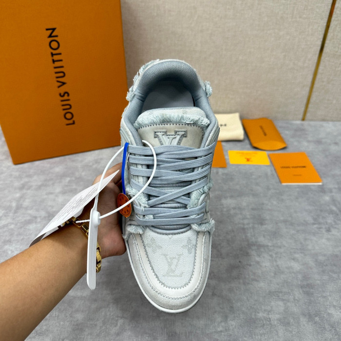 Louis Vuitton TRAINER Candy Colored Lace Up Casual Board Shoes #nigo21983
