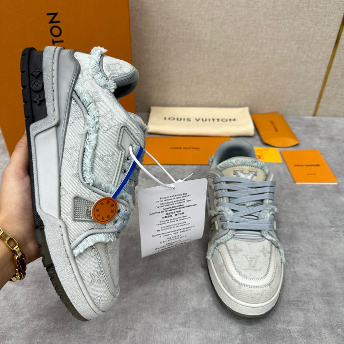 Louis Vuitton TRAINER Candy Colored Lace Up Casual Board Shoes #nigo21983