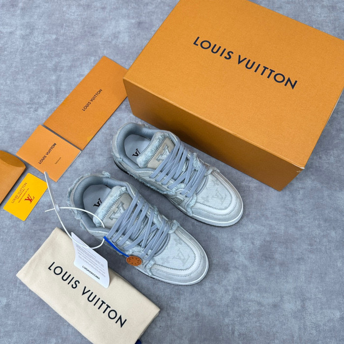 Louis Vuitton TRAINER Candy Colored Lace Up Casual Board Shoes #nigo21983