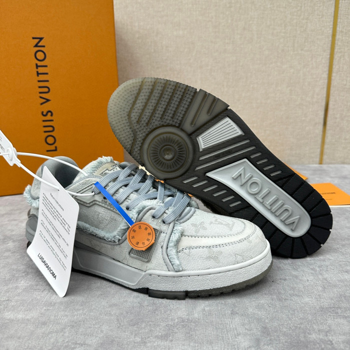 Louis Vuitton TRAINER Candy Colored Lace Up Casual Board Shoes #nigo21983