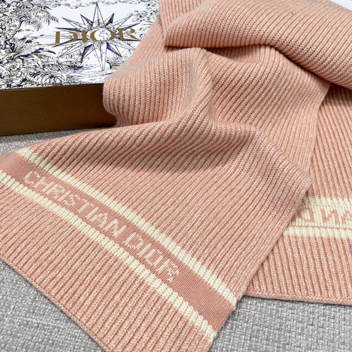 Dior WHITE Knitted Hat Scarf Two-Piece Set #nigo21981