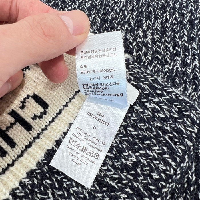 Dior WHITE Knitted Hat Scarf Two-Piece Set #nigo21981