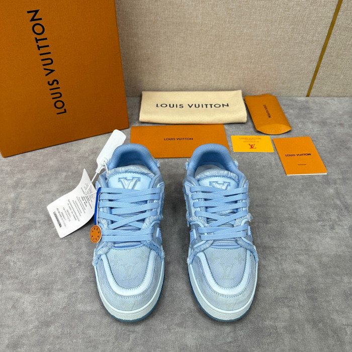 Louis Vuitton TRAINER Candy Colored Lace Up Casual Board Shoes #nigo21983