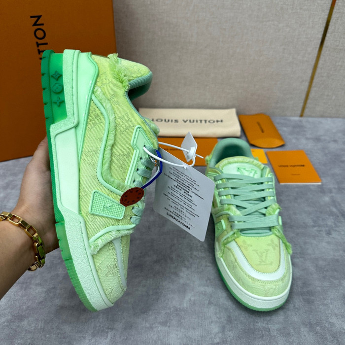 Louis Vuitton TRAINER Candy Colored Lace Up Casual Board Shoes #nigo21983