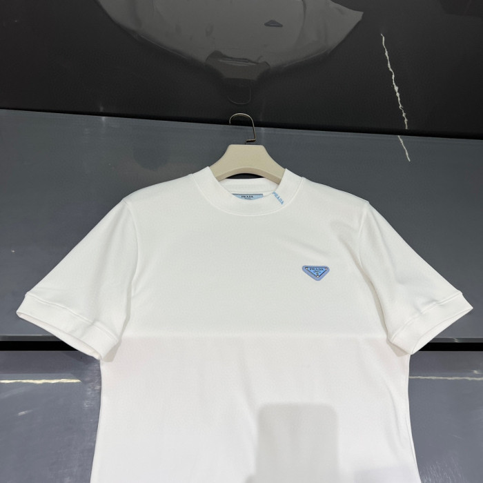 Prada Cotton round neck short sleeve T-shirt #nigo96677