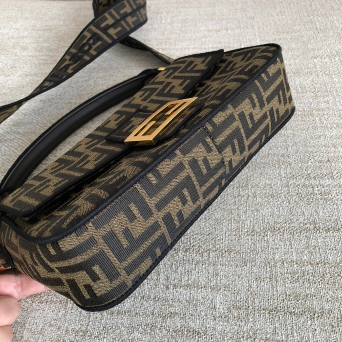 Fendi Baguette Canvas Printed Diagonal Bag #nigo21996