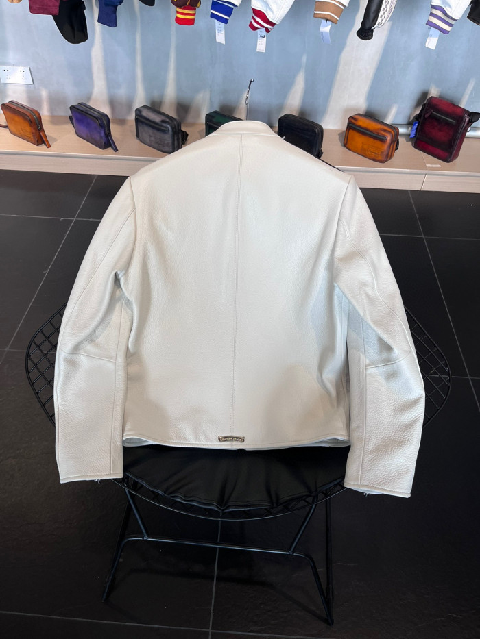 Chrome Hearts Cowhide Leather Slim Short Jacket #nigo5814