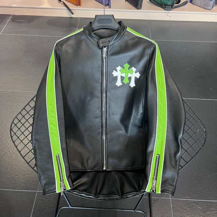 Chrome Hearts Cowhide Leather Slim Short Jacket #nigo5814