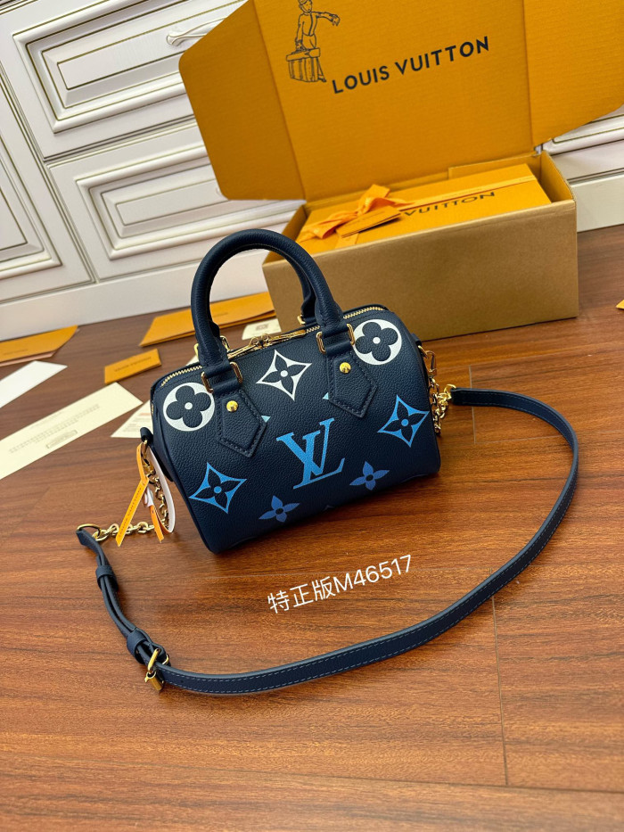 Louis Vuitton SPEEDY BANDOULIÈRE 20 Leather Printed Portable Shoulder Bag #nigo21998
