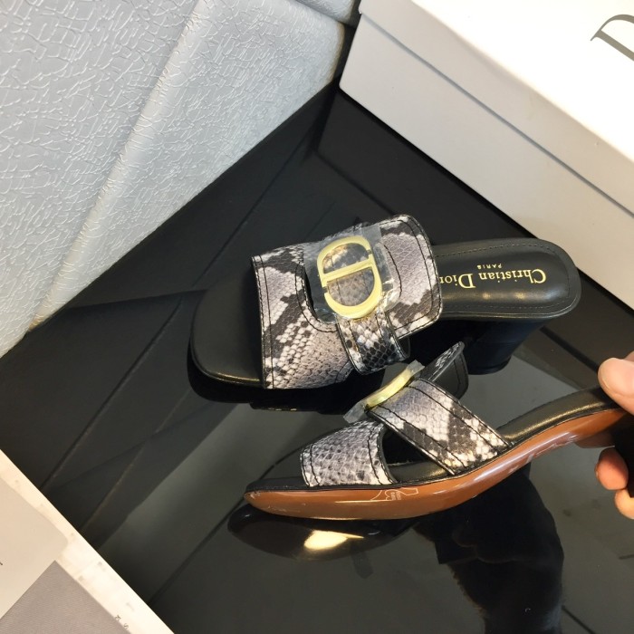 Dior Signature Summer Half Toe High Heel Sandals Shoes #nigo21999