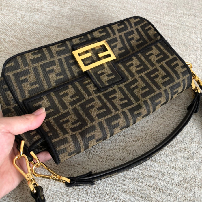 Fendi Baguette Canvas Printed Diagonal Bag #nigo21996