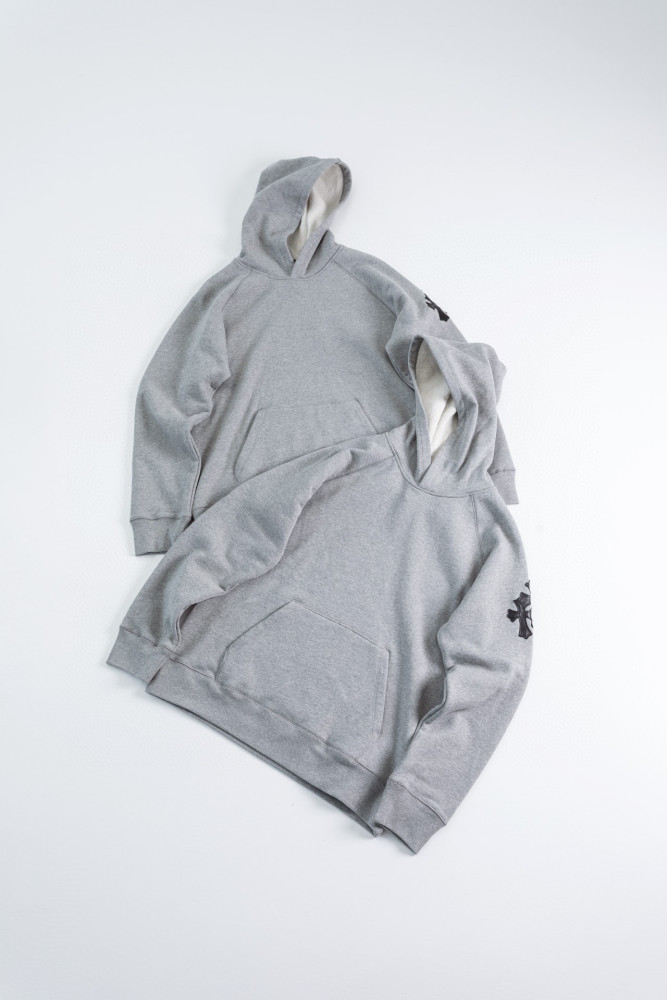 Chrome Hearts Hooded Sweatshirt Pullover Sweatpants Set Suit Grey #nigo96679