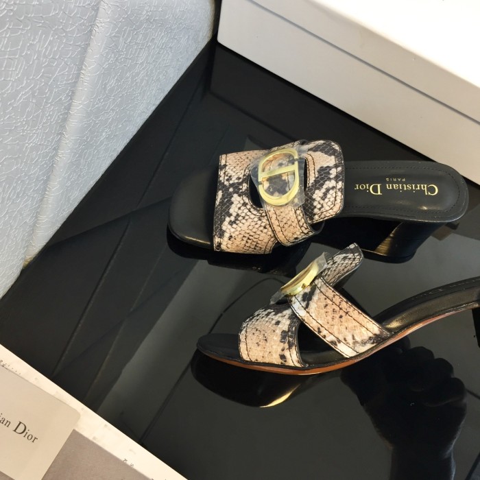 Dior Signature Summer Half Toe High Heel Sandals Shoes #nigo21999
