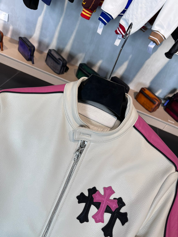 Chrome Hearts Cowhide Leather Slim Short Jacket #nigo5814