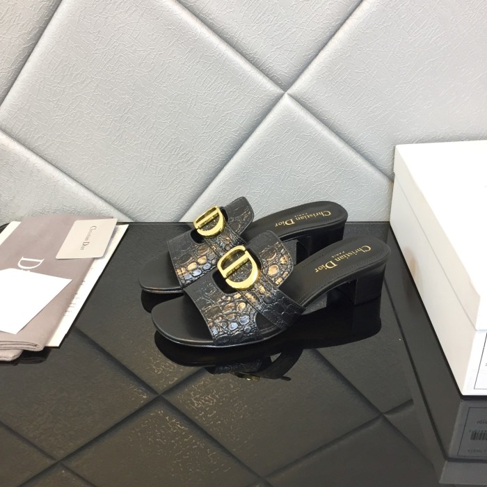 Dior Signature Summer Half Toe High Heel Sandals Shoes #nigo21999