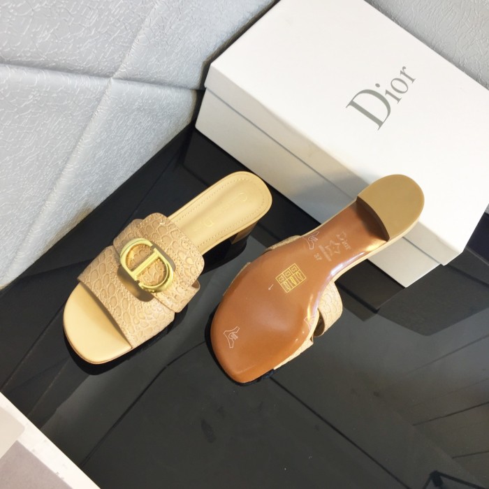 Dior Signature Summer Half Toe High Heel Sandals Shoes #nigo21999