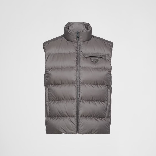 Prada Striped Sleeveless Down Vest #nigo22111