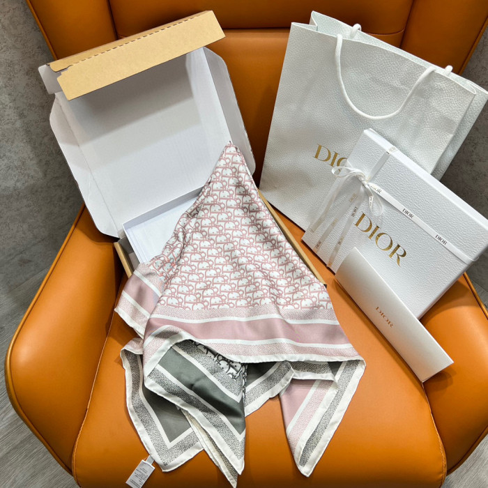 Dior TWIN Printed Square Accessory Scarves #nigo21995