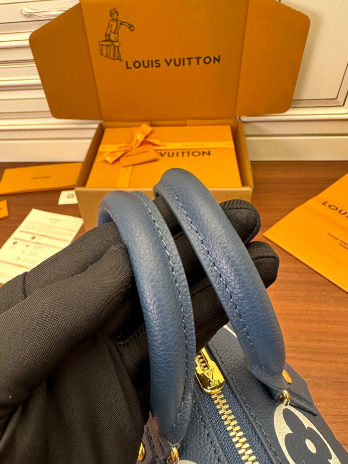 Louis Vuitton SPEEDY BANDOULIÈRE 20 Leather Printed Portable Shoulder Bag #nigo21998