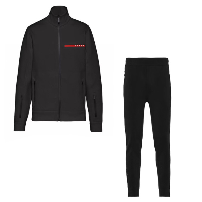 Men's and Women's Stretch Tech Cotton Long Sleeve Top Pants Set Suit #nigo52292