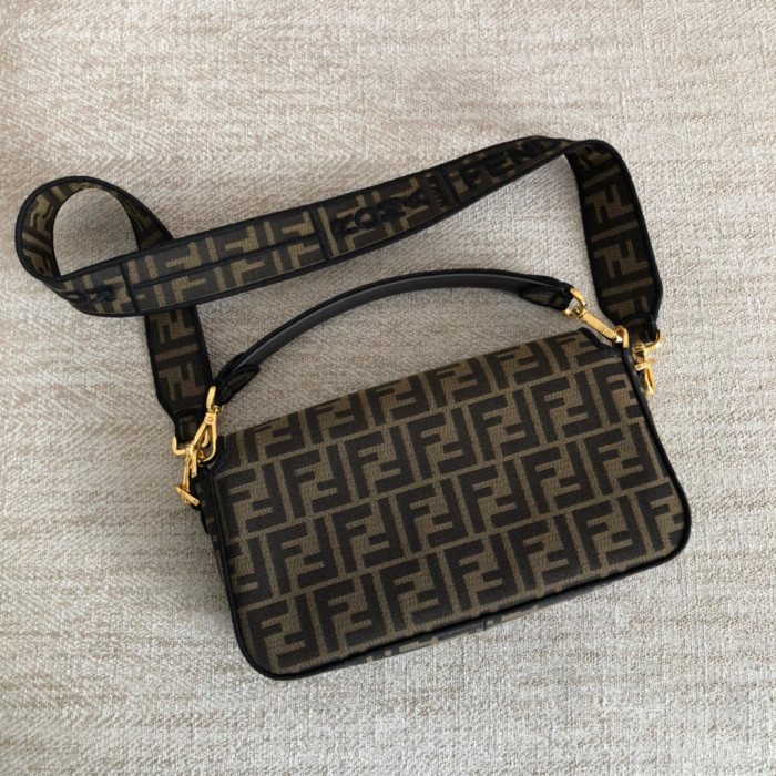 Fendi Baguette Canvas Printed Diagonal Bag #nigo21996