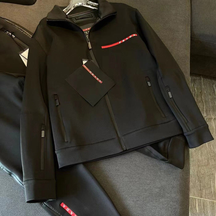 Men's and Women's Stretch Tech Cotton Long Sleeve Top Pants Set Suit #nigo52292