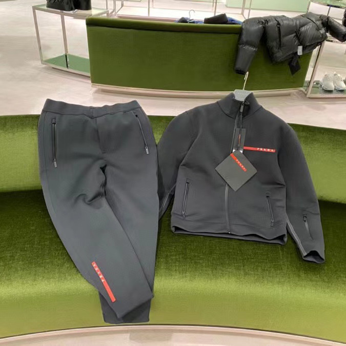 Men's and Women's Stretch Tech Cotton Long Sleeve Top Pants Set Suit #nigo52292