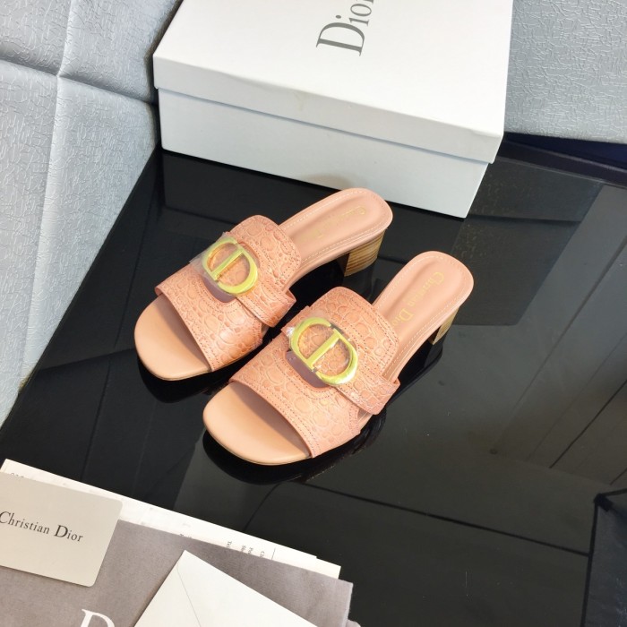 Dior Signature Summer Half Toe High Heel Sandals Shoes #nigo21999