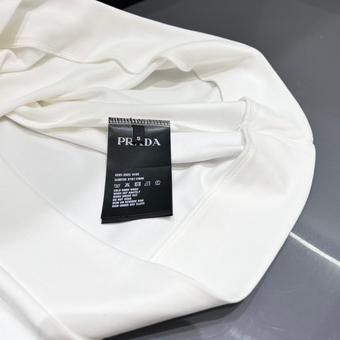 Prada Cotton round neck short sleeve T-shirt #nigo96677