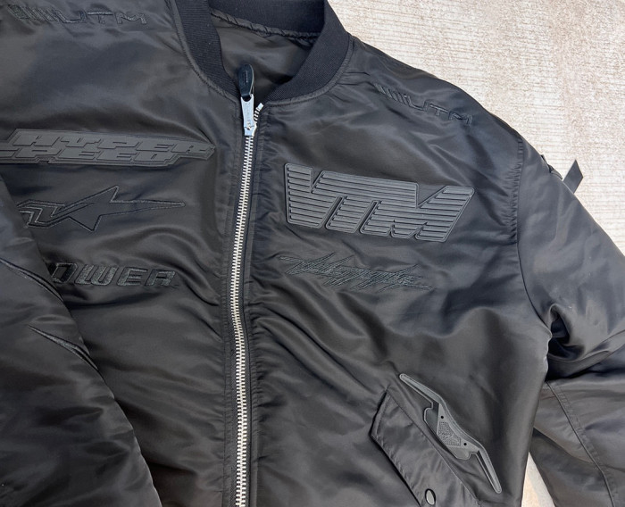 Vetements Embossed Letter Zip Sports Jacket #nigo96689