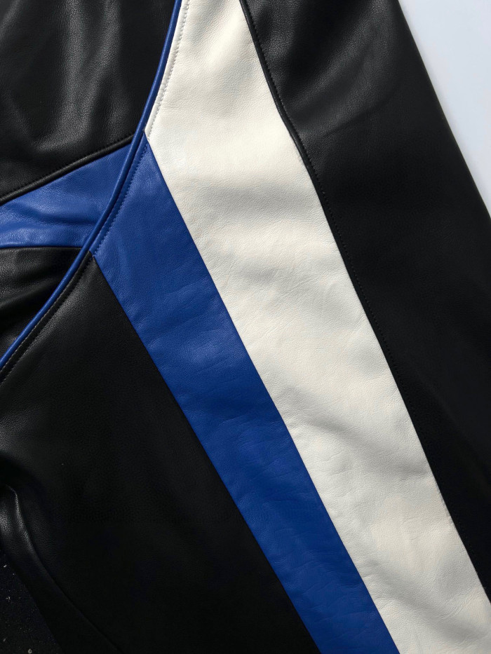 Balenciaga Leather Hooded Zip Jacket #nigo96691