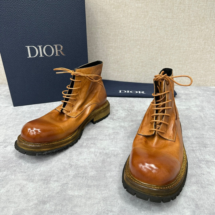 Dior Men's High Top Calfskin Boots Ngvp #nigo6778