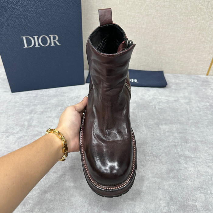 Dior Vintage High Top Leather Boots Ngvp #nigo6773