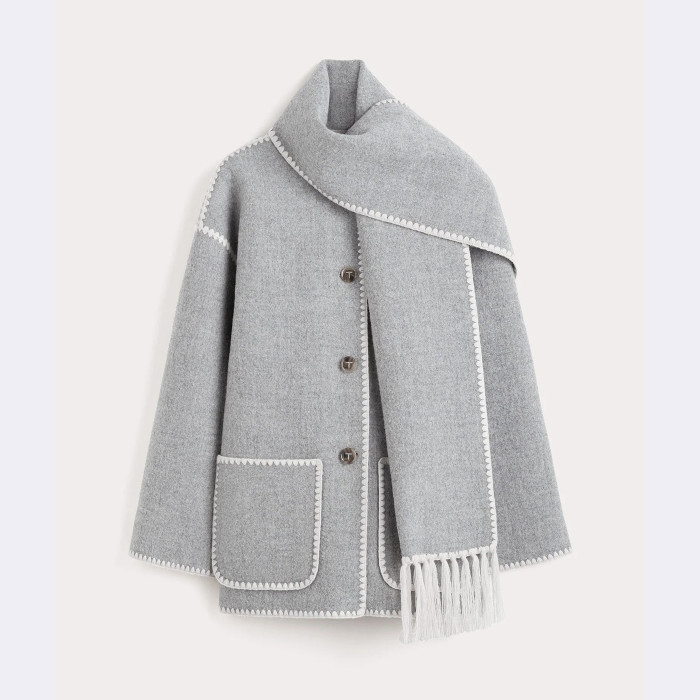 TOTEME Woolen Scarf Shawl Jacket #nigo22119