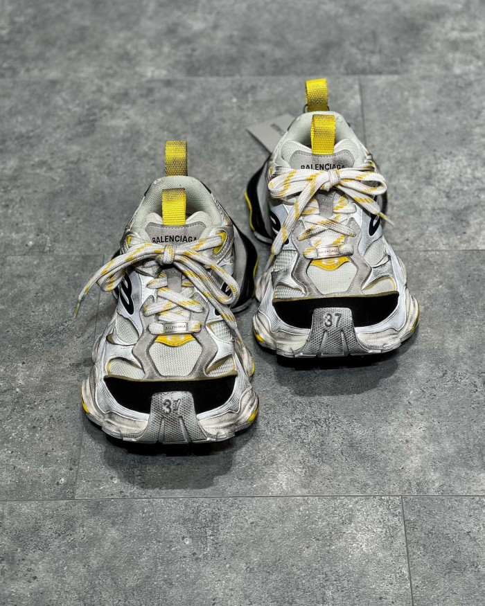 NIGO Balenciaga Men'S CARGO Sneaker In Grey Black And Yellow Shoes #nigo96699