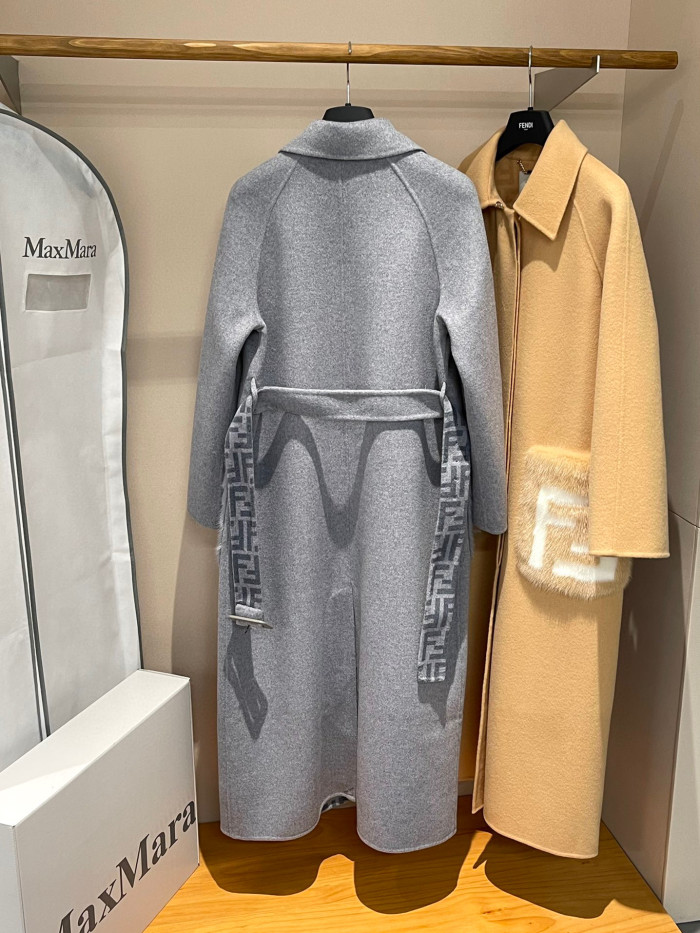 Fendi Long Woolen Lapel Coat Jacket #nigo22122