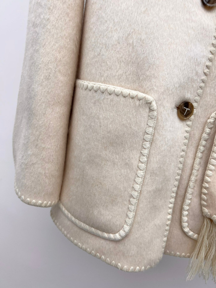 TOTEME Woolen Scarf Shawl Jacket #nigo22119