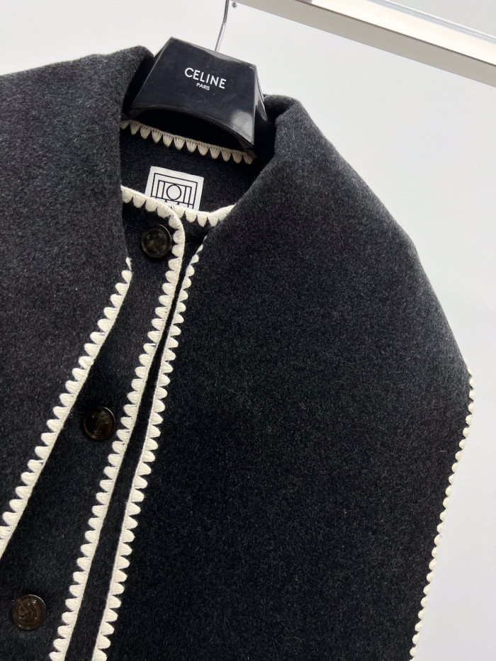 TOTEME Woolen Scarf Shawl Jacket #nigo22119