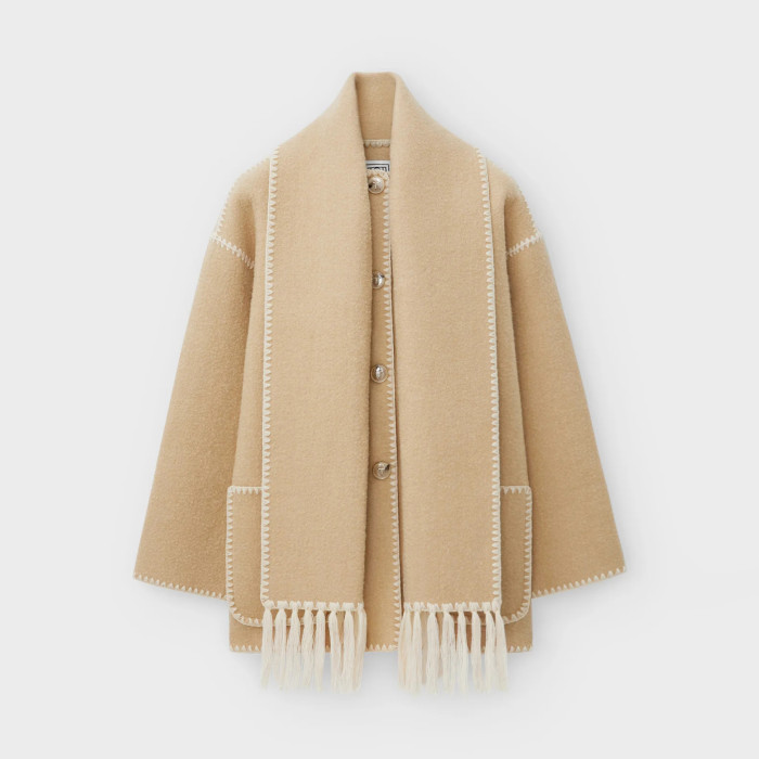 TOTEME Woolen Scarf Shawl Jacket #nigo22119