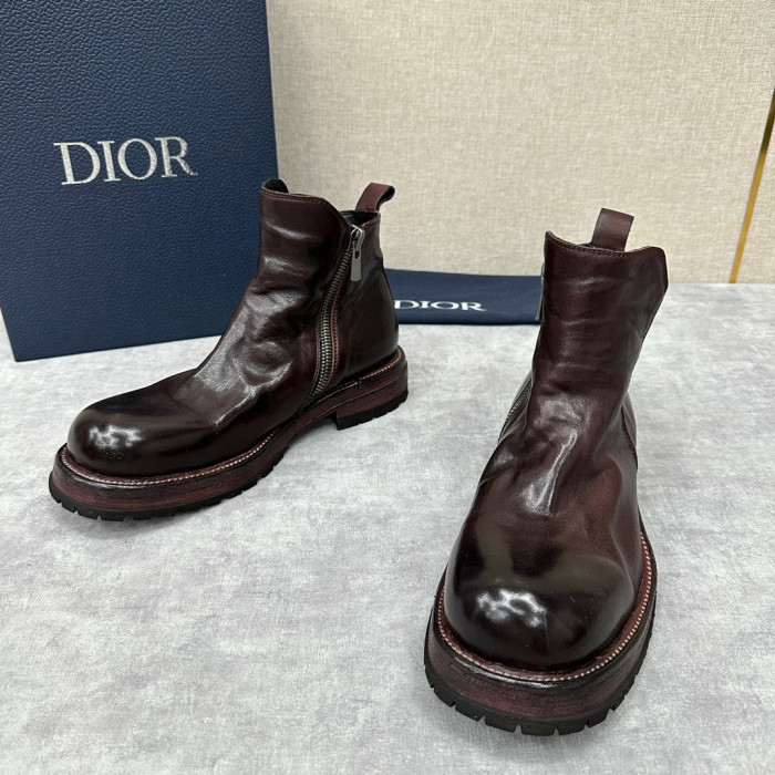Dior Vintage High Top Leather Boots Ngvp #nigo6773