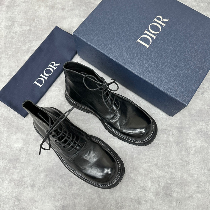 Dior Men's High Top Calfskin Boots Ngvp #nigo6778