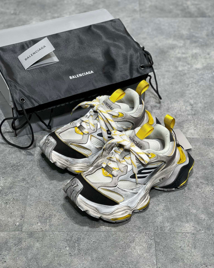 NIGO Balenciaga Men'S CARGO Sneaker In Grey Black And Yellow Shoes #nigo96699