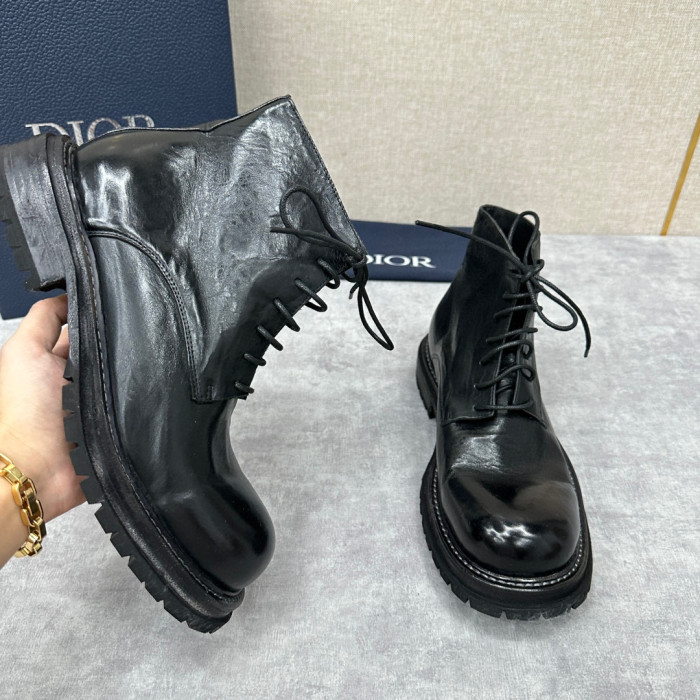 Dior Men's High Top Calfskin Boots Ngvp #nigo6778