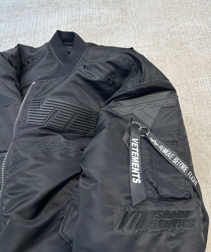 Vetements Embossed Letter Zip Sports Jacket #nigo96689
