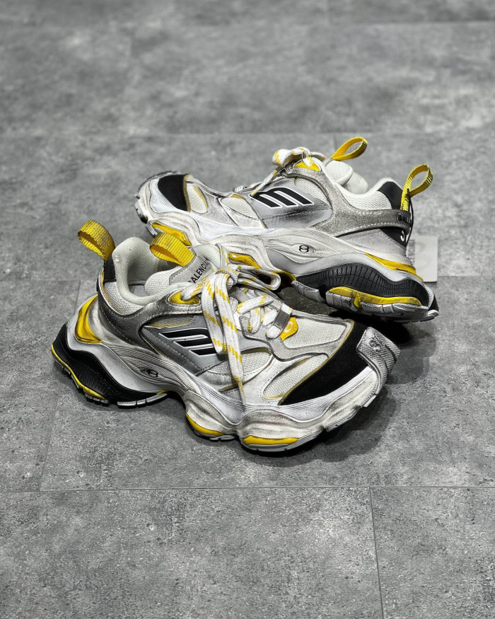 NIGO Balenciaga Men'S CARGO Sneaker In Grey Black And Yellow Shoes #nigo96699