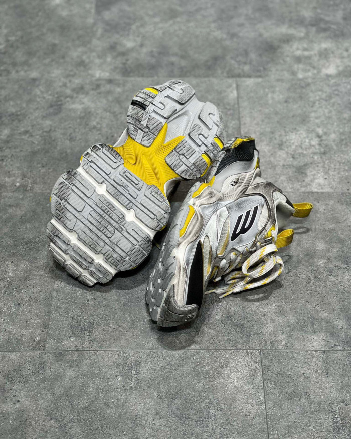 NIGO Balenciaga Men'S CARGO Sneaker In Grey Black And Yellow Shoes #nigo96699