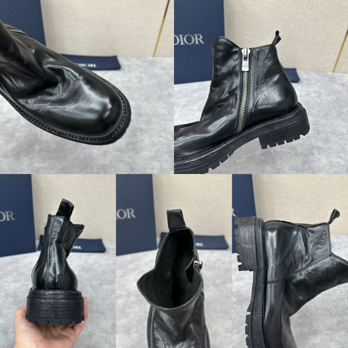 Dior Vintage High Top Leather Boots Ngvp #nigo6773